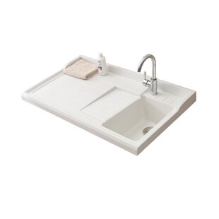 洗衣池阳台家用洗衣洗手盆水槽带搓衣板一体成型石英石台面洗衣盆