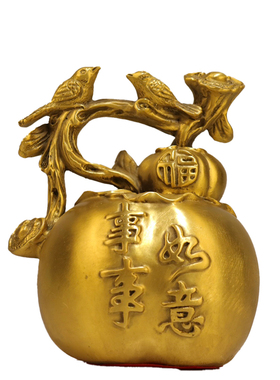 黄铜福禄葫芦摆件招财纳福