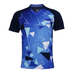 STIGA斯帝卡乒乓球服男女款V领衫 斯蒂卡短袖T恤专业运动球服