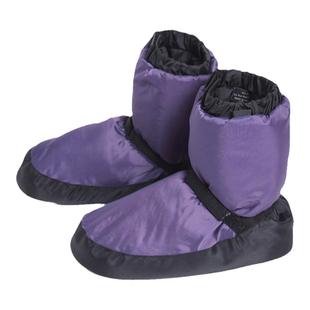 舞蹈热身鞋冬季软底女加厚跳舞靴高帮预热儿童芭蕾练功黑色保暖鞋