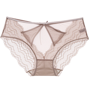 六只兔子薄款性感网纱内裤女镂空火辣纯欲情趣蕾丝女生三角裤