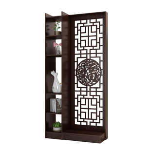 入户进门新中式玄关柜隔断柜屏风镂空客厅装饰酒柜简约现代小户型