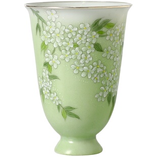 银茶杯999包银杯纯手工景德镇手绘包银口闻香杯主人杯品茗杯尽夏