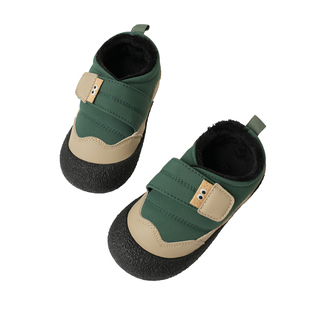 会员拍 儿童软底加绒棉鞋 男童女童保暖二棉防撞平底鞋 冬款 童装