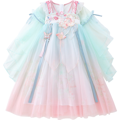 女童夏季新中式刺绣汉服裙