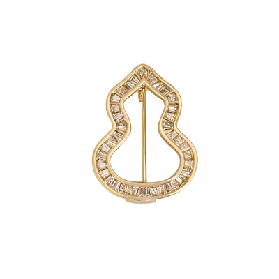 【宝葫芦】中式美学闪钻葫芦胸针