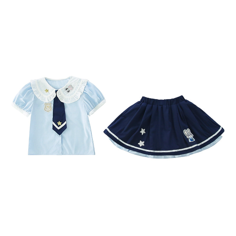 蓓璐熊兔子警官套装夏女朱迪衣服