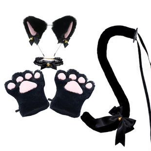 儿童超萌可爱Lolita猫娘cosplay配饰猫耳猫咪女仆猫尾巴腰饰漫展