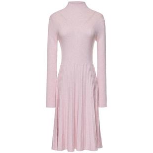 OBEG欧碧倩后背镂空设计连衣裙半高领修身针织裙50444515