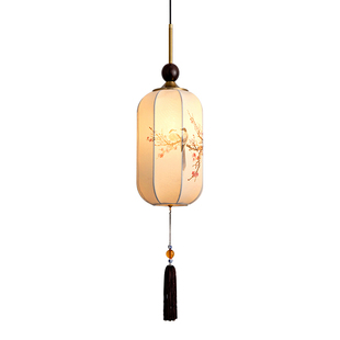 宋代美学吊灯新中式禅意茶室书房卧室床头吊灯餐饮吧台中古风灯具