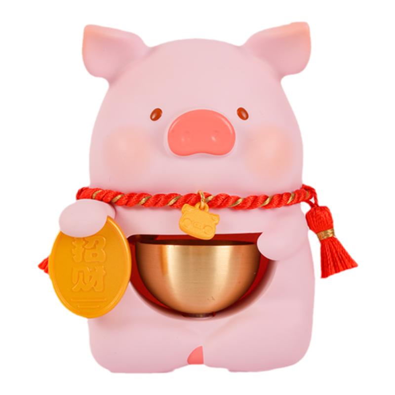 九木杂物社LuLu招财猪门铃风铃好运装饰入户门铃铛生日礼物送女友