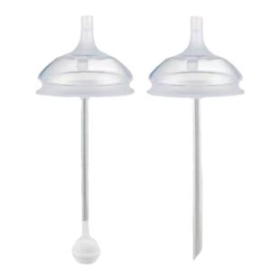 适用爱咔威奶瓶配件宝宝宽口吸管杯防呛鸭嘴奶嘴学饮吸管饮水嘴杯