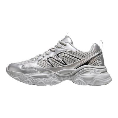 骆驼山药运动鞋女款2026春夏慢跑鞋女休闲鞋子透气厚底老爹鞋女鞋