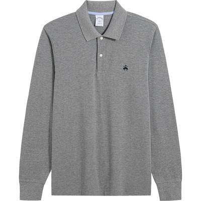 布克兄弟25男士长袖polo衫