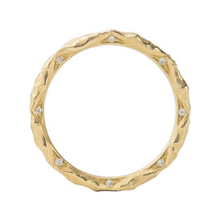 supercustom超定婚戒18K黄金情侣结婚对戒定制锤纹版 星辰之光