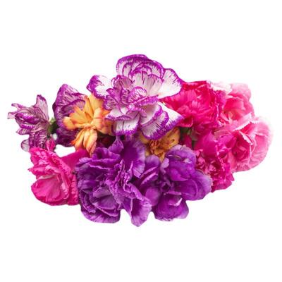 多色康乃馨高端摆盘装饰花草