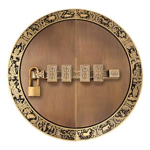 中式仿古大门纯铜插销装饰铜配件古典农村大门老式庭院门门锁门栓