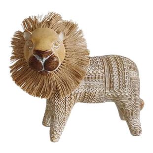 侘意思 小费尔狮北欧风开运小狮子艺术摆件客厅卧室书房装饰礼品