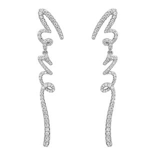 [马丽同款]何方HEFANG珠宝LOVE长耳环耳钉饰品轻奢耳饰生日礼物