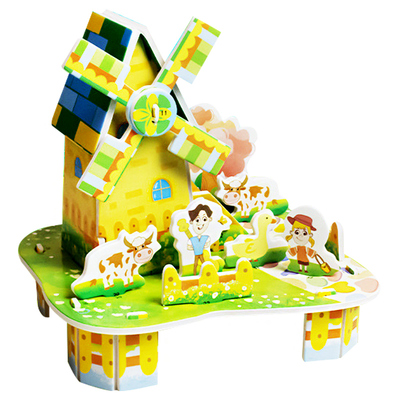 3D趣味房子立体拼图幼儿园小礼品