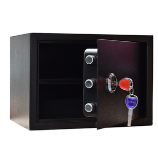 全钢家用小型老人机械保险箱隐形防盗入墙酒店保险柜老式夹万25