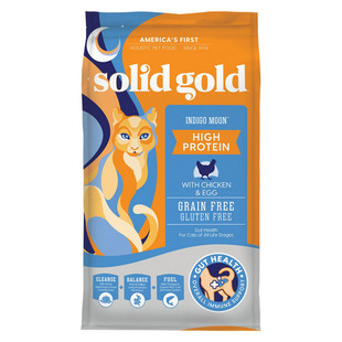 美国 SolidGold素力高 金装无谷鸡肉/鳕鱼高蛋白金素全猫粮 12磅