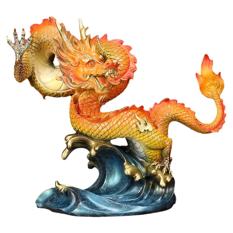 铜龙摆件十二生肖龙祥龙工艺品