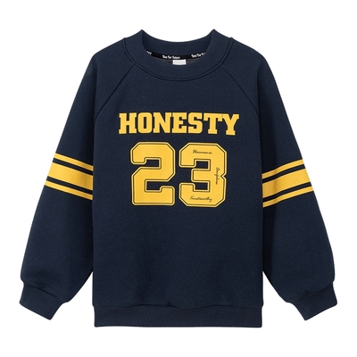 童装男童时尚街头字母加绒卫衣