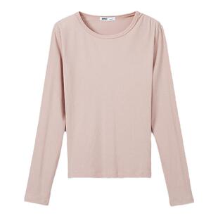 SPAO韩国同款25年春夏新品女士时尚休闲日常通勤打底长袖T恤衫