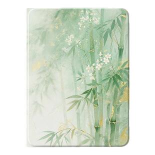 适用苹果ipad11平板保护套ipadair7保护壳10代9书法竹子10.2寸ipadpro11国风mini6硅胶air3迷你4高级感air5女