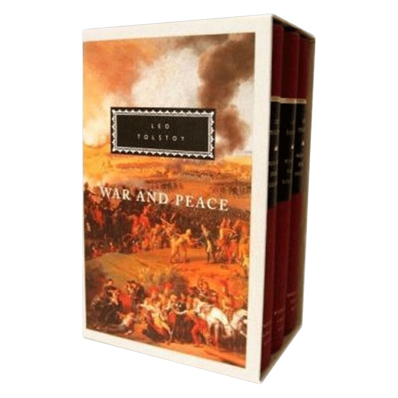 英文原版 War And Peace 战争与和平 托尔斯泰 3册套装精装收藏版 英文版 进口英语原版书籍