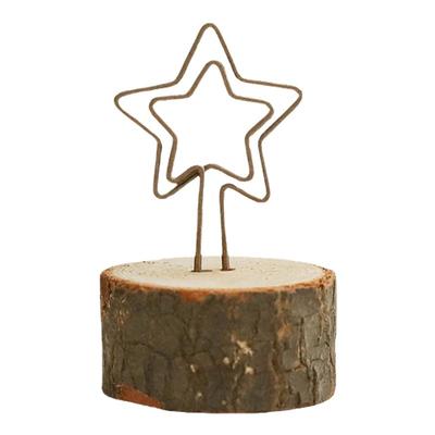 复古木质便签夹照片夹明信片夹