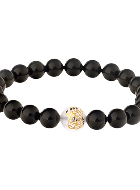 本命佛黑曜石千手观音男女款属鼠