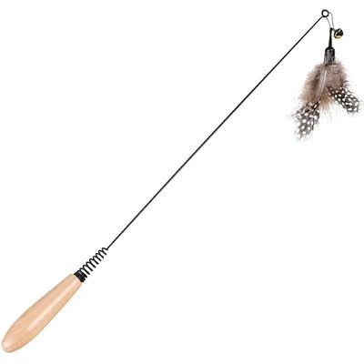 CFA赛级逗猫棒小猫斗猫棒小飞虫羽毛替换头耐咬幼猫用品猫咪玩具