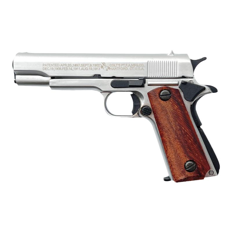 迷你手枪项链钛钢可拆解1911钥匙扣CSGO游戏周边模型1:3解压挂件