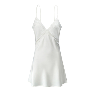 蝶暧 DeAnjou【蜜】顺滑肌肤睡衣系列 蕾丝吊带睡裙 睡袍纯欲风