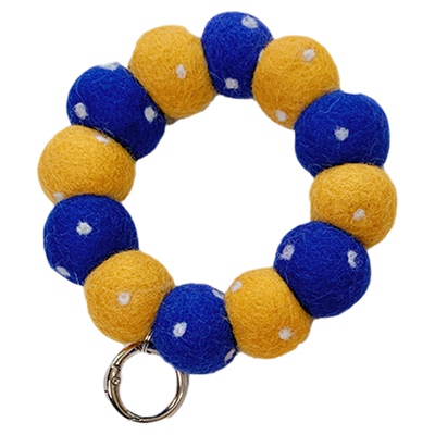 尼泊尔羊毛毡球包挂手环肩带