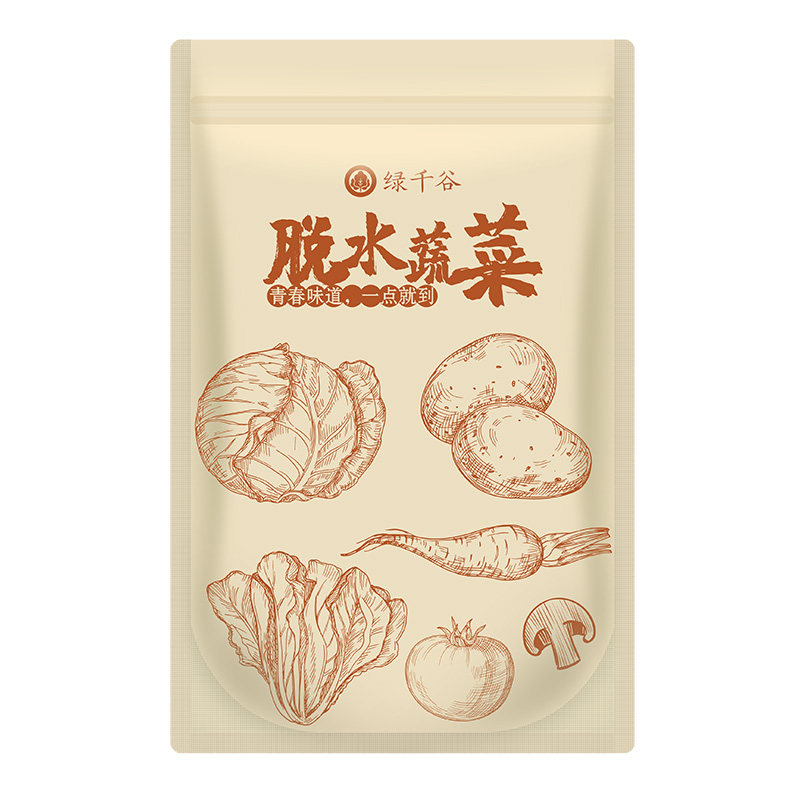 绿千谷脱水蔬菜干500g泡面伴侣方便面蔬菜包煮汤胡萝卜万年青包菜