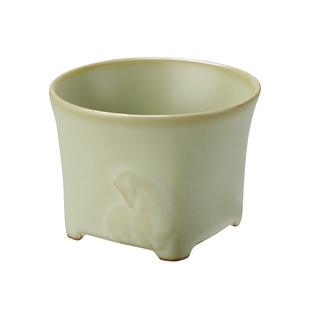 汝窑生肖主人杯茶杯单杯四方杯复古茶盏景德镇陶瓷汝瓷品茗杯开片