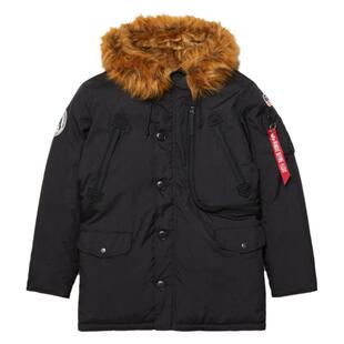 户外防寒外套大衣男美国阿尔法工业Alpha冬装棉服N3B长款高山服