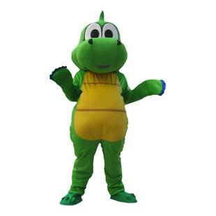 吉祥物恐龙人偶服装新年龙行走卡通公仔cos头套道具鳄鱼龙玩偶服