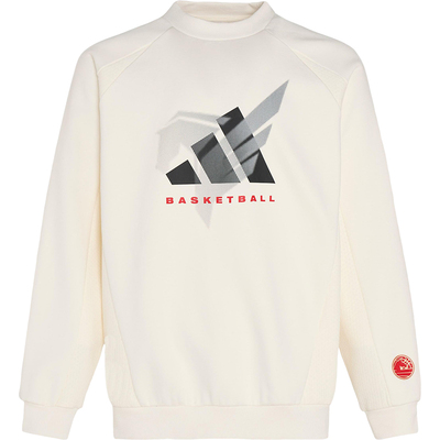 Adidas/阿迪达斯正品秋冬男士运动加绒篮球针织卫衣套头衫KT0625