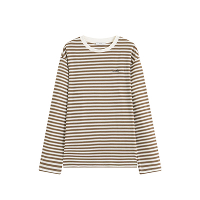 【现货】ICE DUST 26SS 撞色拼接条纹刺绣T恤 DOUBLEBOO