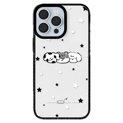 ins个性原创星星小狗头像适用iphone16新款手机壳苹果15promax透明带图案14防摔13亚克力17pro硬套12小众Air