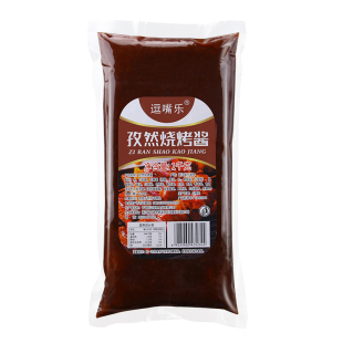 逗嘴乐孜然烧烤酱1kg袋装香辣酱BBQ烤肉酱汁烤羊肉烧烤刷酱调味料