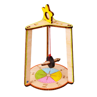 科学小实验木质指南针科技小制作手工diy材料儿童科学益智玩具