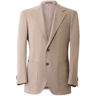 CULTUM意式加厚563g重骑兵斜纹西装套装男士休闲复古纯色西服正装