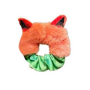 秋冬毛绒发圈可爱疯狂动物城朱迪尼克发圈2025新款高端皮筋大肠圈