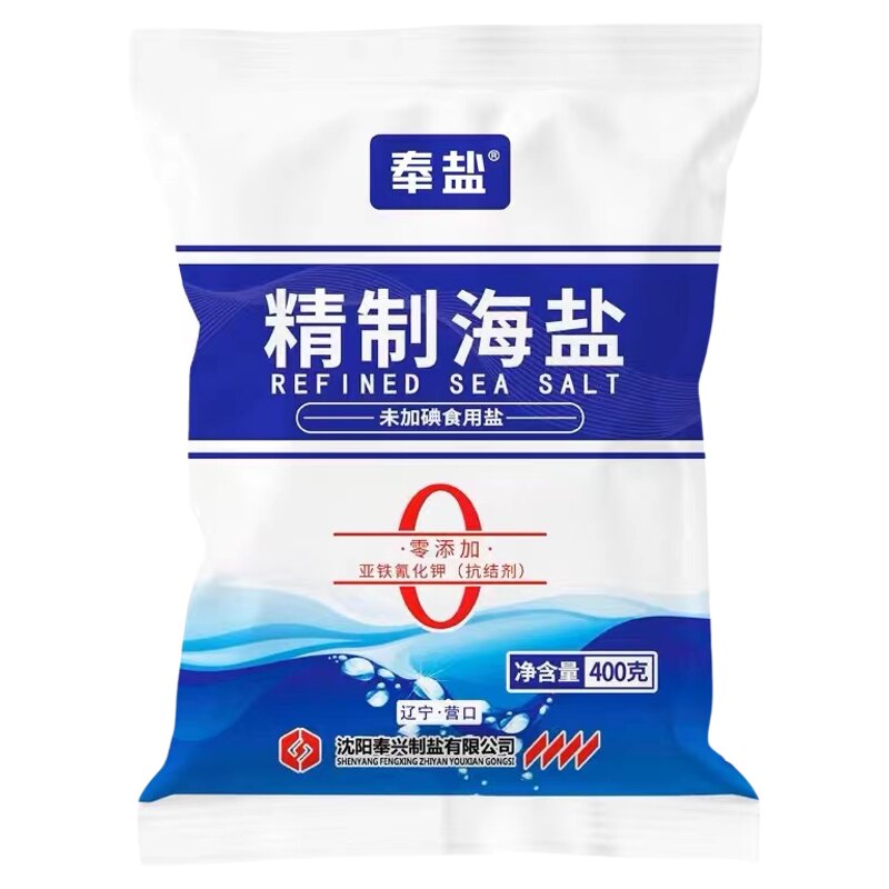 奉盐天然海盐未加碘400g袋装