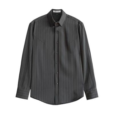 MCCEVTG条纹轻熟衬衫男士免烫